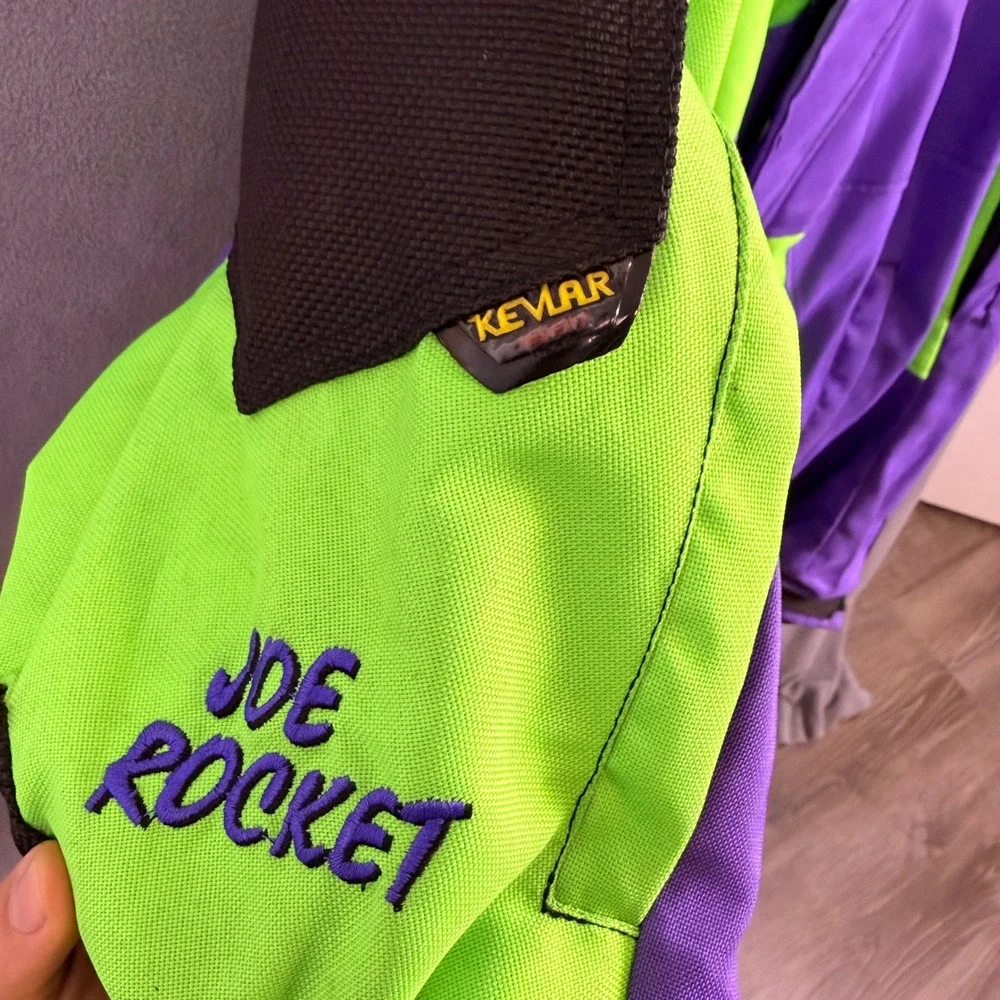 VTG Joe Rocket Ballistic Meteor Motorcycle Jacket Mens L Retro Biker The Joker